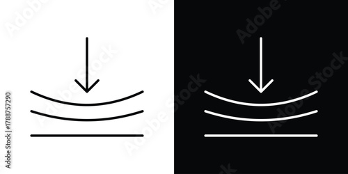 Elastic icon line vector illustration. vector graphics