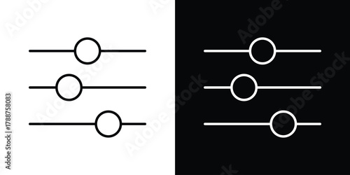 Filter Button icon line vector illustration. vector graphics