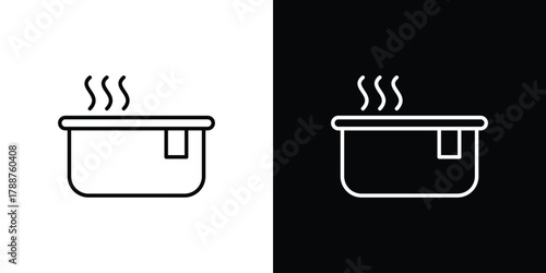 Hot tub icon line vector illustration. vector graphics