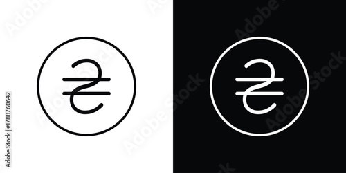 Hryvnia icon line vector illustration. vector graphics