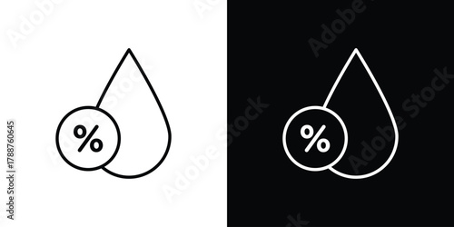 Humidity icon line vector illustration. vector graphics
