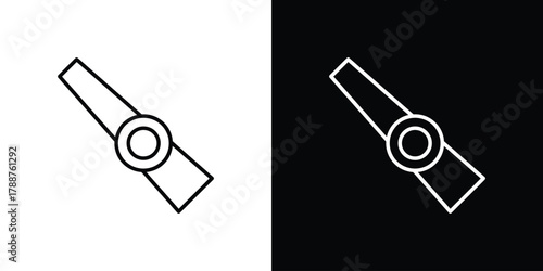 Kazoo icon line vector illustration. vector graphics