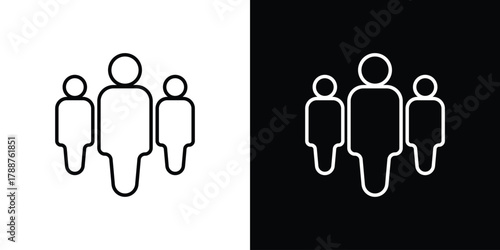 Leadership icon line vector illustration. vector graphics