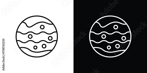 Mercury icon line vector illustration. vector graphics