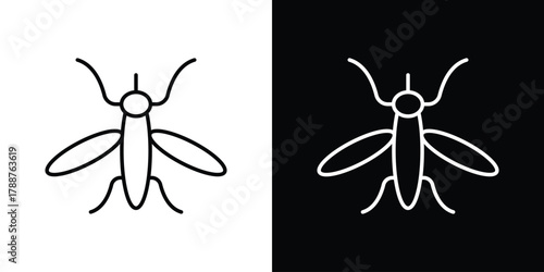 Mosquito icon line vector illustration. vector graphics