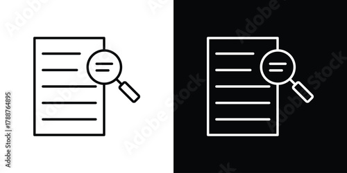 Overview icon line vector illustration. vector graphics