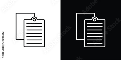 Paste icon line vector illustration. vector graphics