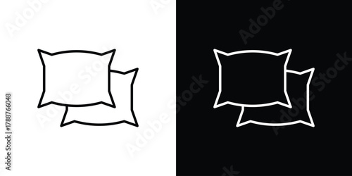 Pillow icon line vector illustration. vector graphics