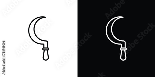 Sickle icon line vector illustration. vector graphics