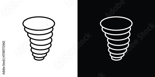 Tornado icon line vector illustration. vector graphics