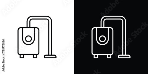 Vacuum cleaner icon line vector illustration. vector graphics