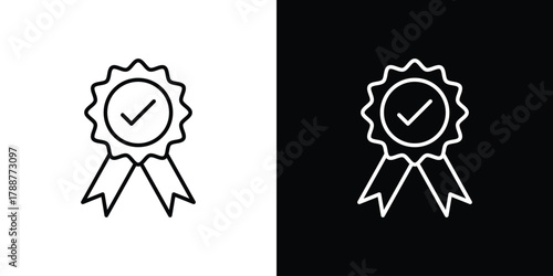 Warranty icon line vector illustration. vector graphics