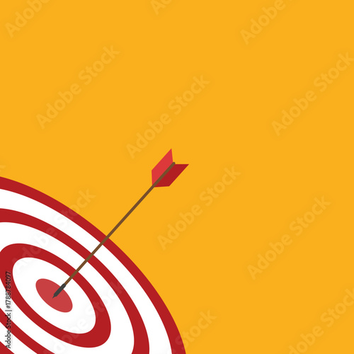 Arrow hits the target center	