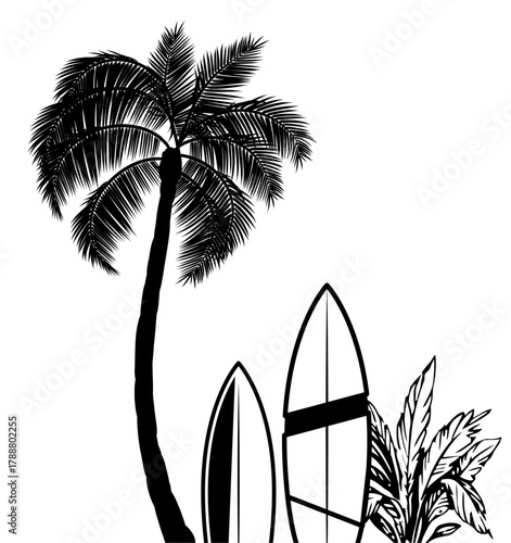 Retro Summer Surf Wear Graphic T-shirt Design