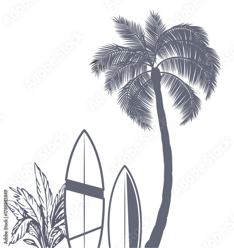 Retro Summer Surf Wear Graphic T-shirt Design