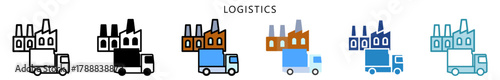 Logistics Icon, Multi Style, Flat, Line, Glyph, Lineal, Dual Tone. Use For Modern Concept, Ui, Ux Web And App Development.