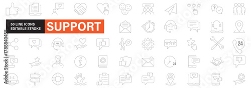 Set of 50 Entertainment Outline Icons , entertainment icons, outline icons, entertainment line icons, vector illustration . An array of 50 outline icons related to digital protection and security.