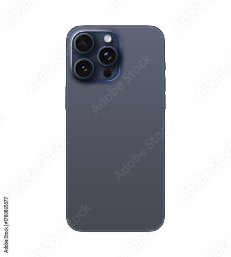 Obraz na płótnie iPhone 15 Pro Max Blue Titanium back view