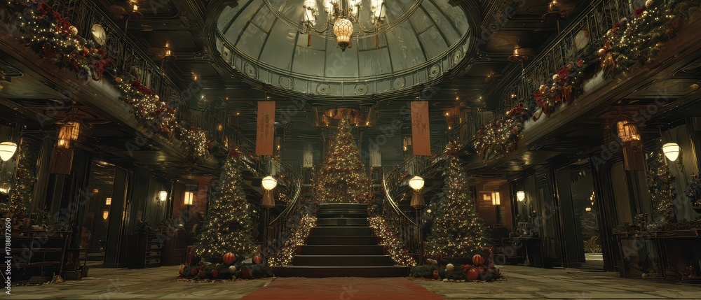 Obraz premium Vintage cyberpunk rings in New Year!