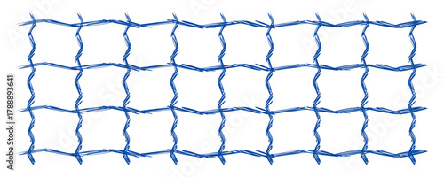 Hand drawn grid vector pattern. Check line background, stripe texture