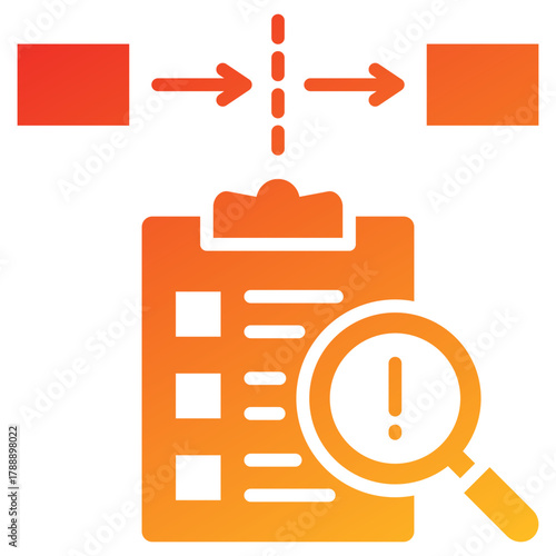 Process Gap Glyph Gradient Icon