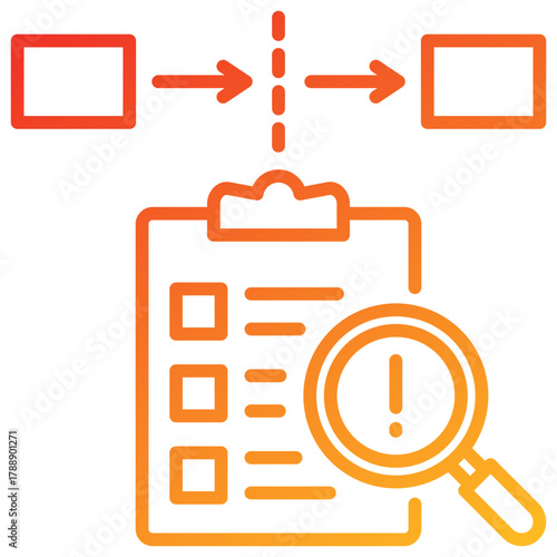 Process Gap Line Gradient Icon