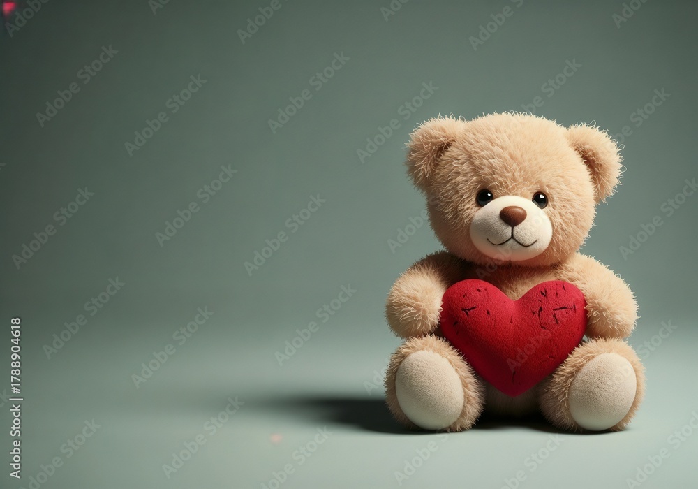Obraz premium teddy bear with heart