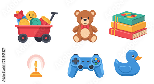 Collection of toys and games