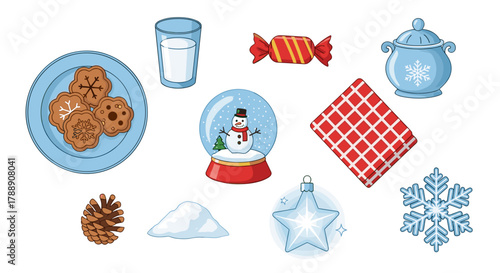 Christmas and winter holiday elements