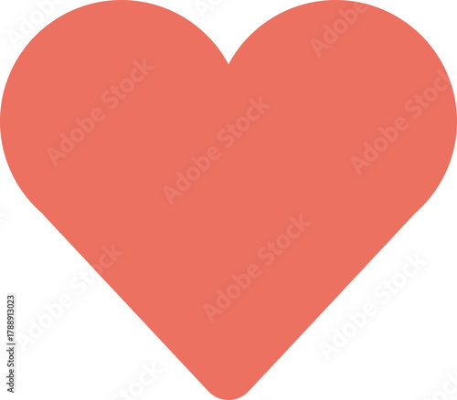 Simple red heart icon