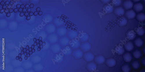 Stacks of hexagons and circles form a stunning art.