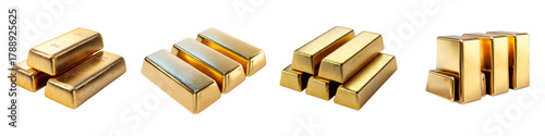 Golden opportunity awaits with these gleaming gold bars, perfect for finance, investment, and wealth themes, adding a touch of luxury and success to your projects