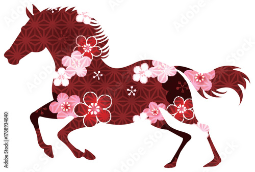 午　年賀状　干支　アイコン