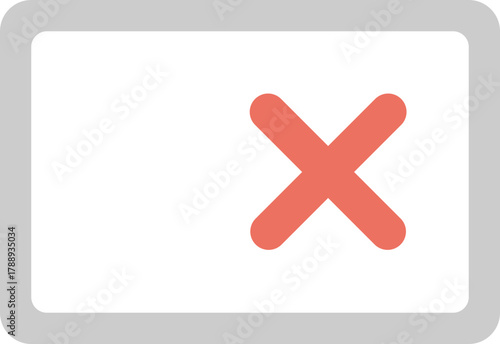 Simple Red Close Button