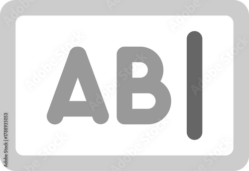 ABI Text Divider Icon