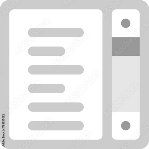 Document and scroll bar icon