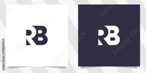 letter rb br logo design