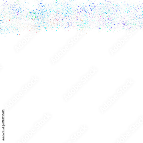 Abstract Cyan and Blue Glitter Dust Falling Effect