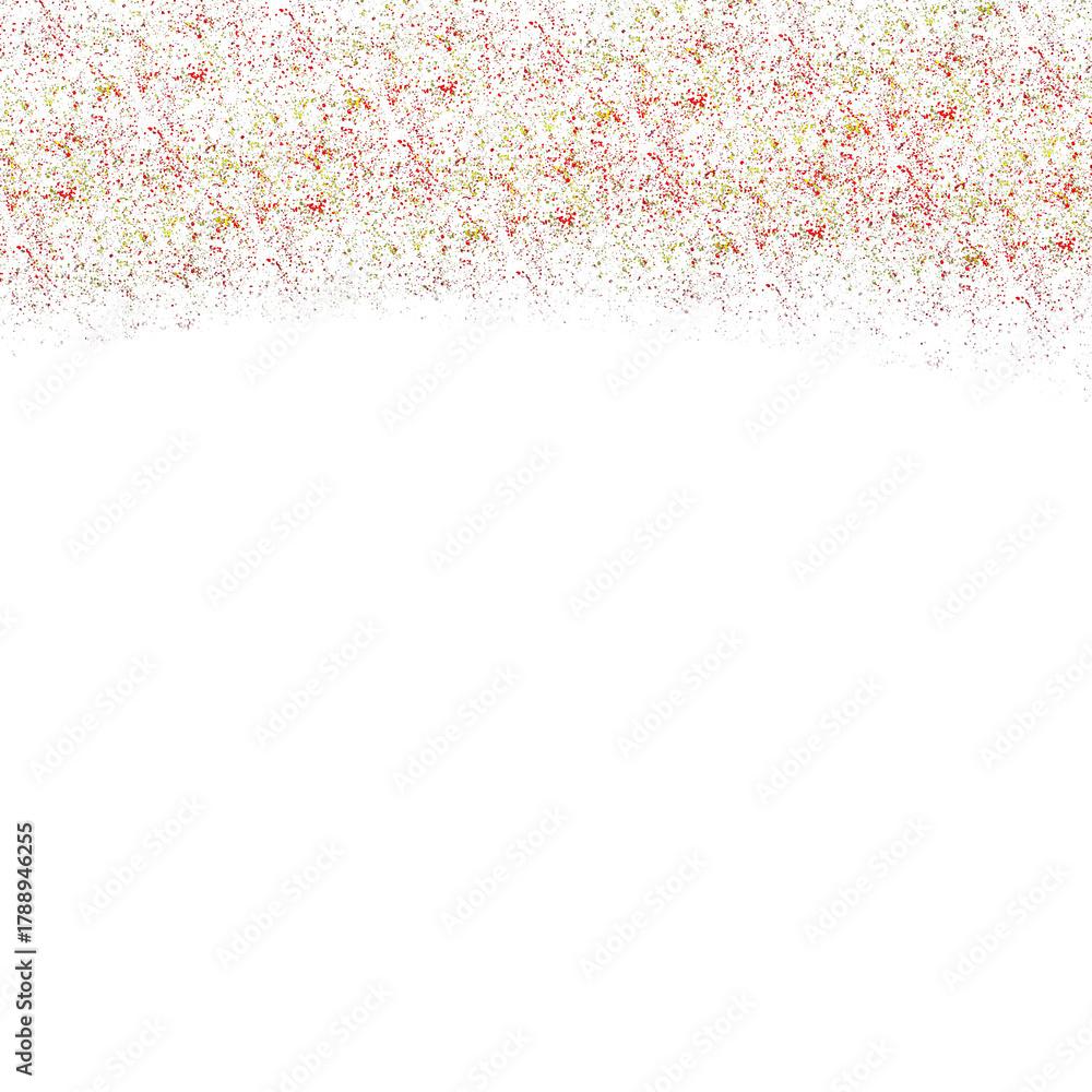 Obraz premium Red and Yellow Paint Splatter Abstract Border Pattern