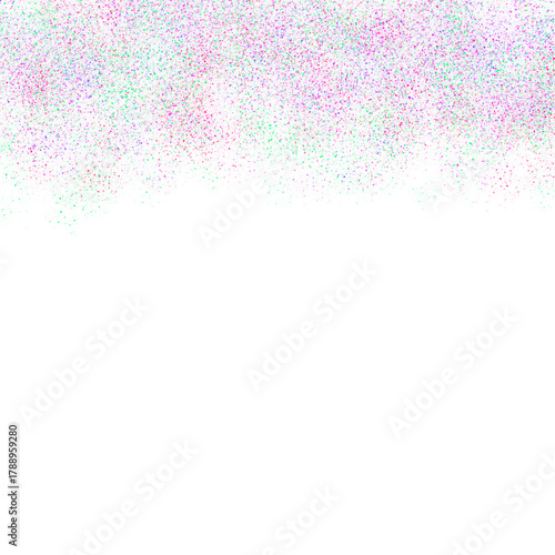 Vibrant Confetti Dust Spray Falling from the Top