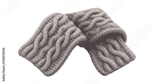 Warm and Cozy Knitted Arm Warmers or Leg Warmers for a Stylish and Comfortable Winter Accessory