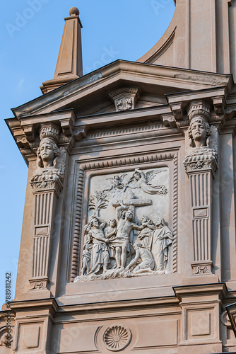 Church of Saints Bartholomew and Stephen, built for Dominican Order in 17th century, which houses the prized Martinengo Altarpiece by Venetian master Lorenzo Lotto. BERGAMO, ITALY.