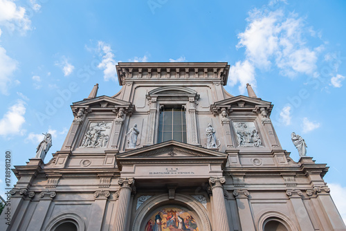 Church of Saints Bartholomew and Stephen, built for Dominican Order in 17th century, which houses the prized Martinengo Altarpiece by Venetian master Lorenzo Lotto. BERGAMO, ITALY.