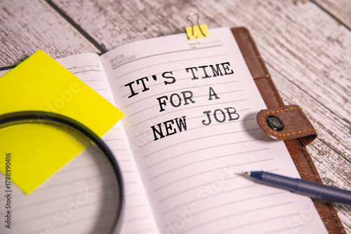 Wallpaper Mural IT'S TIME FOR A NEW JOB Concept. Calculator Torontodigital.ca