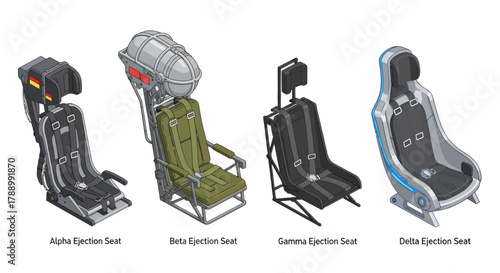 Automotive Racing Seats Set for High Performance Vehicles.