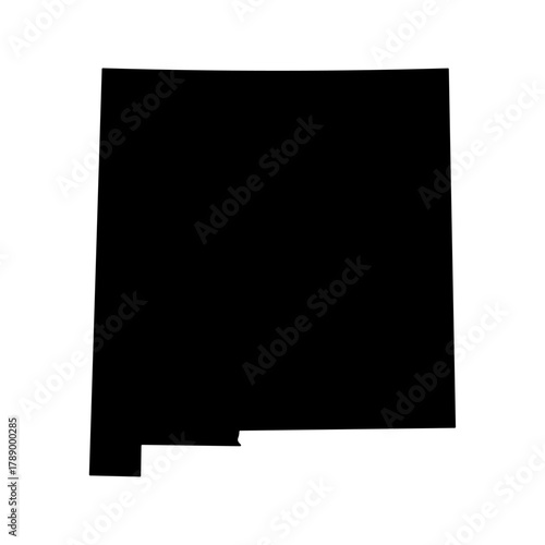 New Mexico state map silhouette