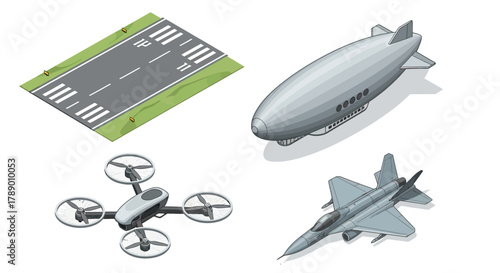 Various Aircraft and Drone Technology Collection.
