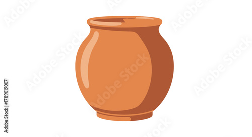 Earthenware Pot - A Simple and Rustic Clay Container.