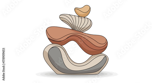 Zen Stone Stack - A Harmonious Balance of Natures Art.