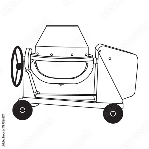 Cement and concrete mixer machine